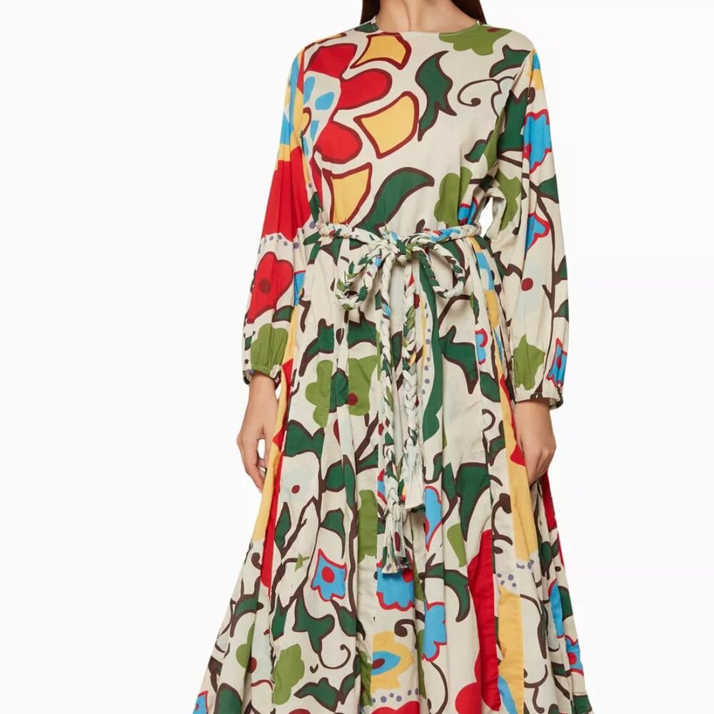 RHODE | Printed Cotton Devi Midi Dress - LIKE NEW